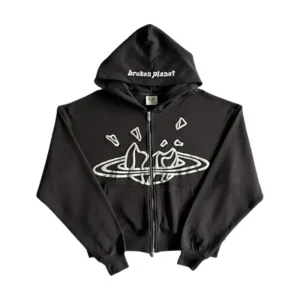 Broken Planet Twin Flames Zip Up Hoodie