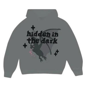 Broken Planet Market Hidden in the Dark Hoodie Shadow Grey