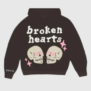 Broken Planet Market Broken Hearts Hoodie Dark Brown