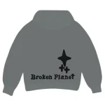Broken Planet Market Hidden in the Dark Hoodie Shadow Grey