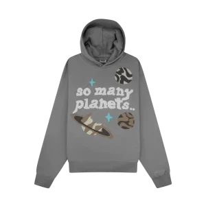 Broken Planet Market So Many Planets Hoodie Grey
