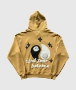 Broken Market So Much Chaos Hoodie Mustard Yellow