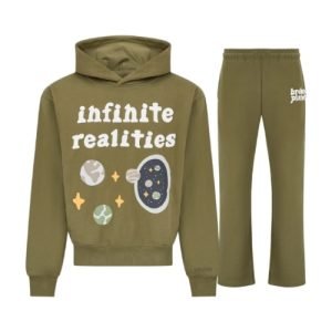 Broken Planet Tracksuit Olive Green