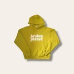 Broken Planet Market Logo Hoodie Lime