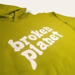 Broken Planet Market Logo Hoodie Lime
