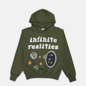 Broken Planet Infinite Realities Hoodie – Olive Green