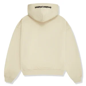 Broken Planet Market Outer Space Zip Up Hoodie White