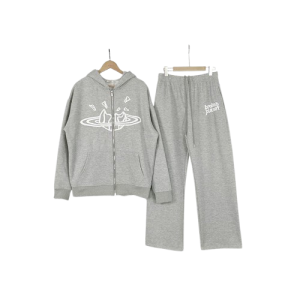 Broken Planet Zip Up Grey Tracksuit