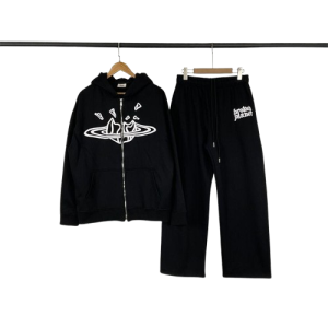 Broken planet Zip up Black Tracksuit